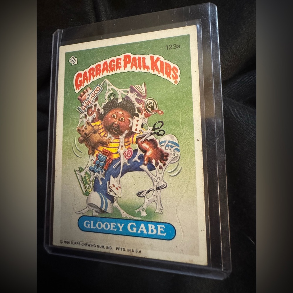 1986 Topps Garbage Pail Kids 3rd Series - Glooey Gabe 123a - rare GPK collection